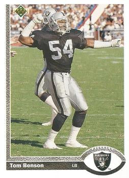 #558 Tom Benson - Los Angeles Raiders - 1991 Upper Deck Football