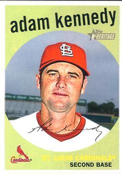 #558 Adam Kennedy - St. Louis Cardinals - 2008 Topps Heritage Baseball