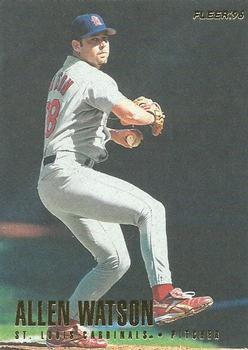 #558 Allen Watson - St. Louis Cardinals - 1996 Fleer Baseball