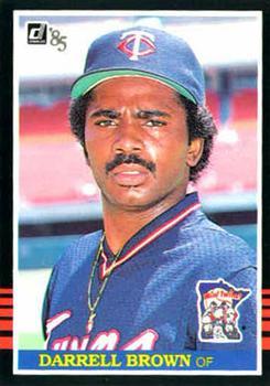 #558 Darrell Brown - Minnesota Twins - 1985 Donruss Baseball
