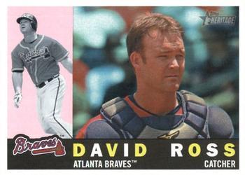 #558 David Ross - Atlanta Braves - 2009 Topps Heritage Baseball