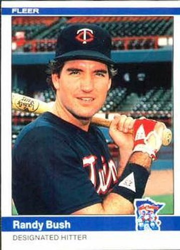 #558 Randy Bush - Minnesota Twins - 1984 Fleer Baseball