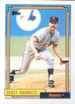#558 Scott Garrelts - San Francisco Giants - 1992 Topps Baseball