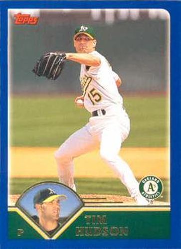 #558 Tim Hudson - Oakland Athletics - 2003 Topps Baseball