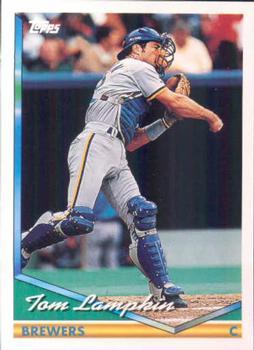 #558 Tom Lampkin - Milwaukee Brewers - 1994 Topps Baseball