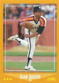 #558 Juan Agosto - Houston Astros - 1988 Score Baseball