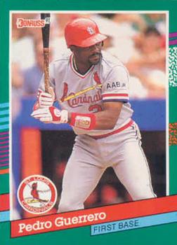 #558 Pedro Guerrero - St. Louis Cardinals - 1991 Donruss Baseball