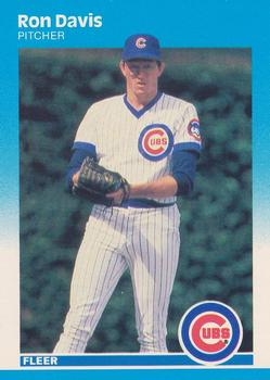 #558 Ron Davis - Chicago Cubs - 1987 Fleer Baseball