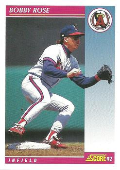 #558 Bobby Rose - California Angels - 1992 Score Baseball