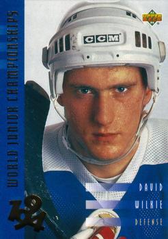 #558 David Wilkie - USA - 1993-94 Upper Deck Hockey