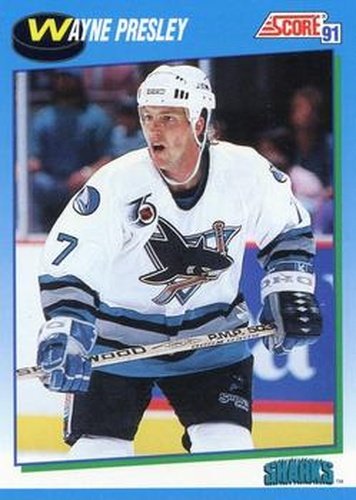 #559 Wayne Presley - San Jose Sharks - 1991-92 Score Canadian Hockey