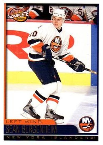 #559 Sean Bergenheim - New York Islanders - 2003-04 Pacific Complete Hockey