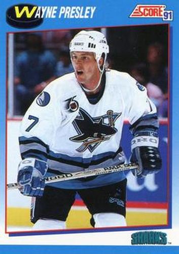 #559 Wayne Presley - San Jose Sharks - 1991-92 Score Canadian Bilingual Hockey