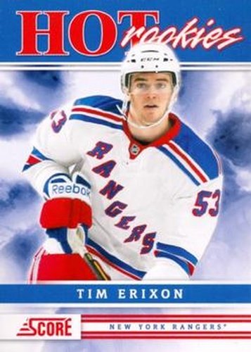 #559 Tim Erixon - New York Rangers - 2011-12 Score Hockey