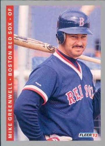 #559 Mike Greenwell - Boston Red Sox - 1993 Fleer Baseball