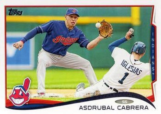 #559 Asdrubal Cabrera - Cleveland Indians - 2014 Topps Baseball
