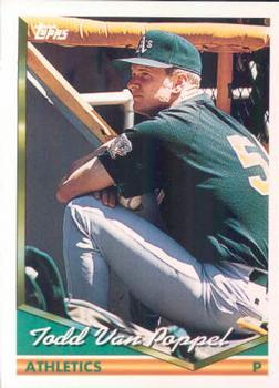 #559 Todd Van Poppel - Oakland Athletics - 1994 Topps Baseball