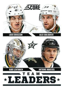 #559 Alex Goligoski / Antoine Roussel / Kari Lehtonen / Loui Eriksson - Dallas Stars - 2013-14 Score Hockey