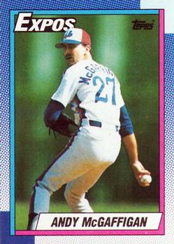 #559 Andy McGaffigan - Montreal Expos - 1990 Topps Baseball
