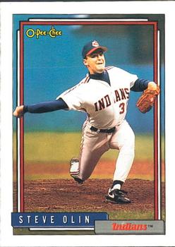 #559 Steve Olin - Cleveland Indians - 1992 O-Pee-Chee Baseball