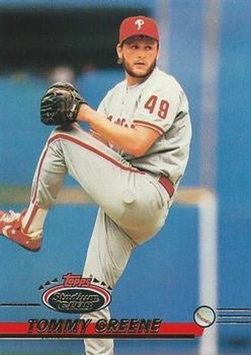 #559 Tommy Greene - Philadelphia Phillies - 1993 Stadium Club Baseball