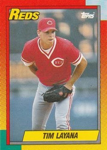 #55T Tim Layana - Cincinnati Reds - 1990 Topps Traded Baseball