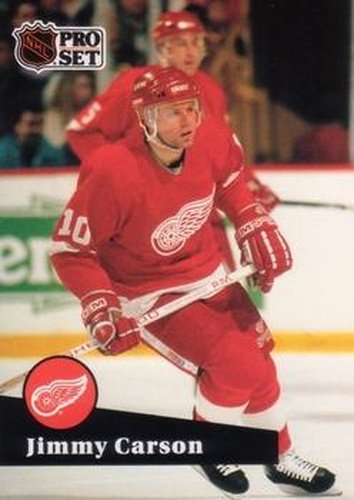 #55 Jimmy Carson - 1991-92 Pro Set Hockey