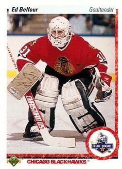 #55 Ed Belfour - Chicago Blackhawks - 1990-91 Upper Deck Hockey