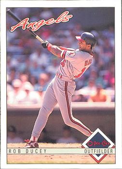 #55 Rob Ducey - California Angels - 1993 O-Pee-Chee Baseball