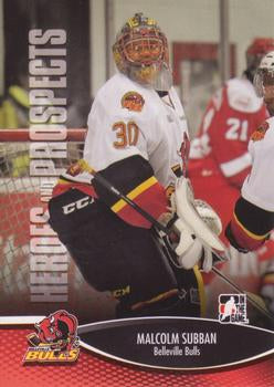 #55 Malcolm Subban - Belleville Bulls - 2012-13 In The Game Heroes and Prospects Hockey