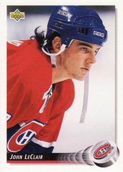 #55 John LeClair - Montreal Canadiens - 1992-93 Upper Deck Hockey