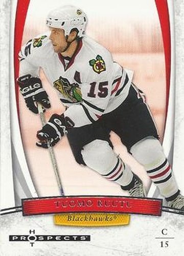 #55 Tuomo Ruutu - Chicago Blackhawks - 2007-08 Fleer Hot Prospects Hockey