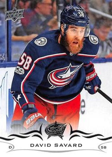 #55 David Savard - Columbus Blue Jackets - 2018-19 Upper Deck Hockey