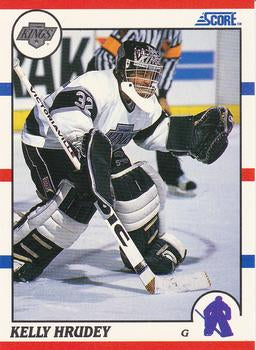 #55 Kelly Hrudey - Los Angeles Kings - 1990-91 Score Hottest and Rising Stars Hockey