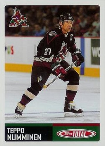 #55 Teppo Numminen - Phoenix Coyotes - 2002-03 Topps Total Hockey