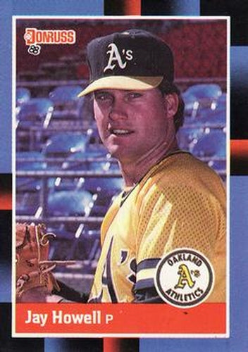 #55 Jay Howell - Oakland Athletics - 1988 Donruss Baseball