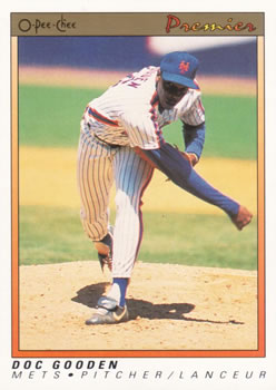 #55 Doc Gooden - New York Mets - 1991 O-Pee-Chee Premier Baseball