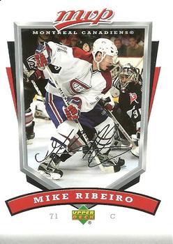 #155 Mike Ribeiro - Montreal Canadiens - 2006-07 Upper Deck MVP Hockey