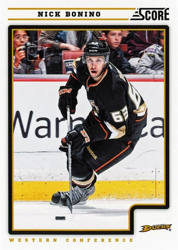 #55 Nick Bonino - Anaheim Ducks - 2012-13 Score Hockey