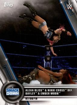 #55 Alexa Bliss & Nikki Cross def. Bayley & Ember Moon - 2020 Topps WWE Women's Division Wrestling