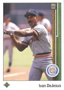 #355 Ivan DeJesus - Detroit Tigers - 1989 Upper Deck Baseball