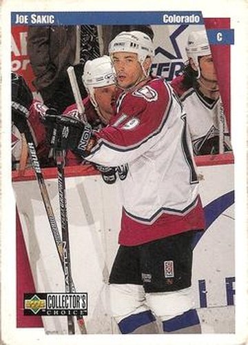 #55 Joe Sakic - Colorado Avalanche - 1997-98 Collector's Choice Hockey