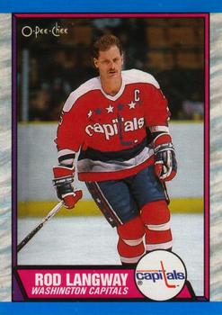 #55 Rod Langway - Washington Capitals - 1989-90 O-Pee-Chee Hockey