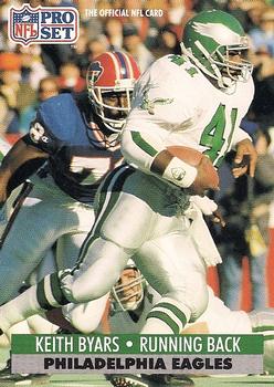 #255 Keith Byars - Philadelphia Eagles - 1991 Pro Set Football