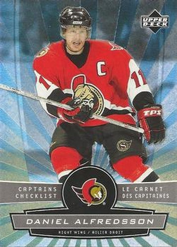 #55 Daniel Alfredsson - Ottawa Senators - 2006-07 Upper Deck McDonald's Hockey