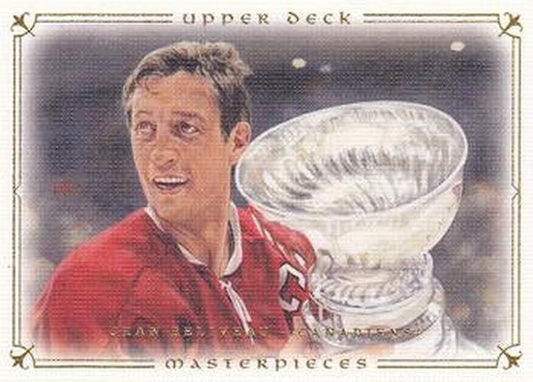 #55 Jean Beliveau - Montreal Canadiens - 2008-09 Upper Deck Masterpieces Hockey