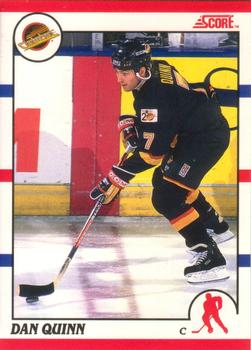 #55 Dan Quinn - Vancouver Canucks - 1990-91 Score Canadian Hockey