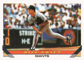#755 Bill Swift - San Francisco Giants - 1993 Topps Baseball