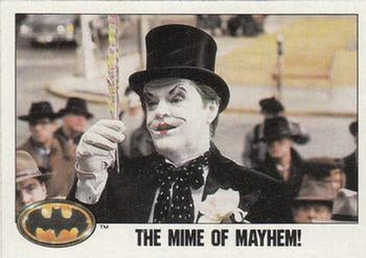 #55 The Mime of Mayhem! - 1989 Topps Batman