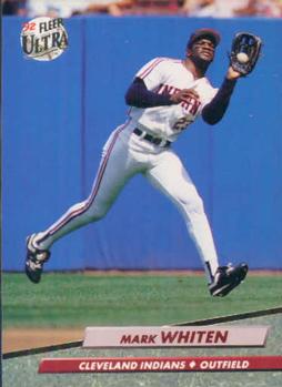 #55 Mark Whiten - Cleveland Indians - 1992 Ultra Baseball